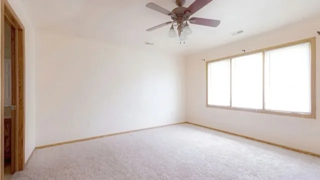Bedroom with large window