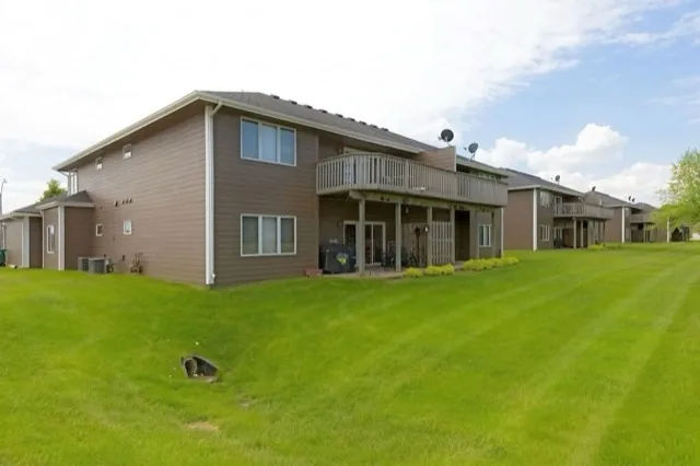 Rear lawns and private decks